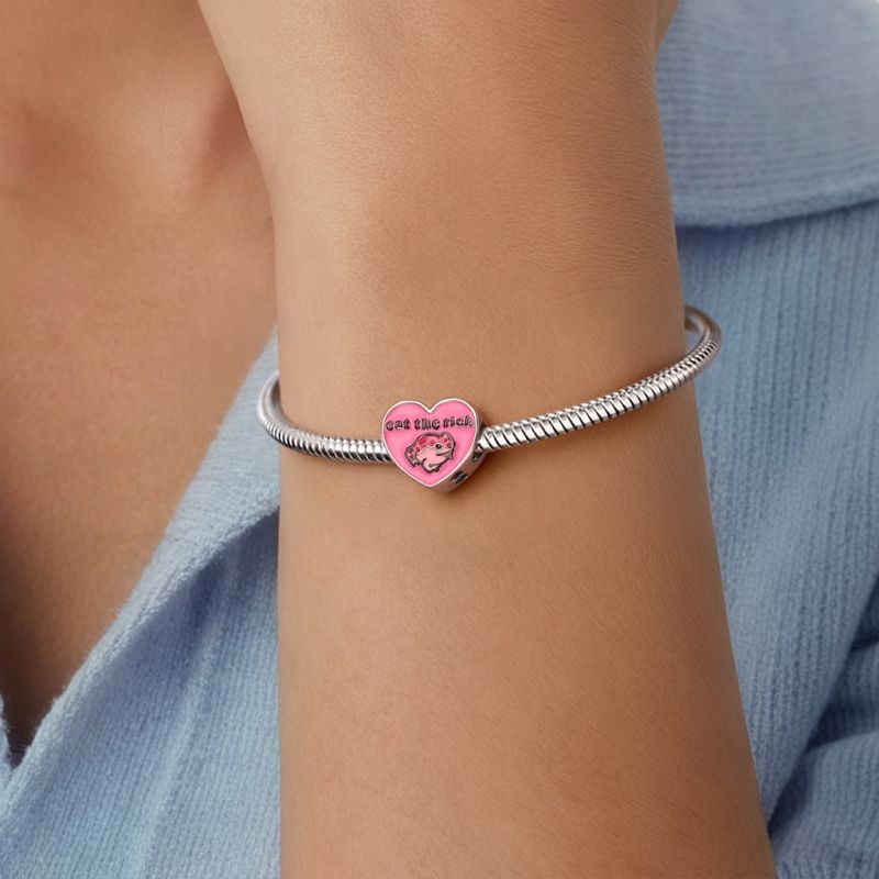 Frog Lucky Heart Charm