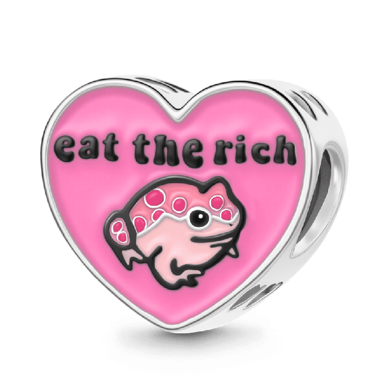Frog Lucky Heart Charm