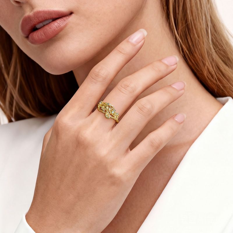 Vine Round-Cut Ring
