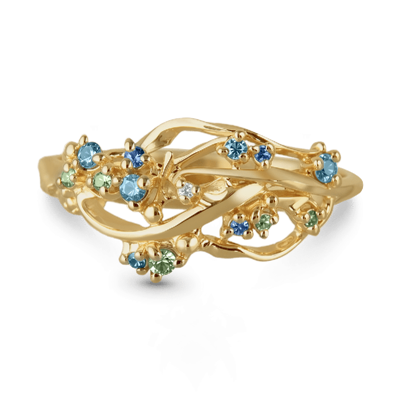 Vine Round-Cut Ring
