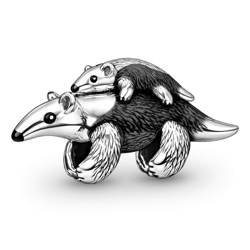 Anteater Carrying Baby Charm