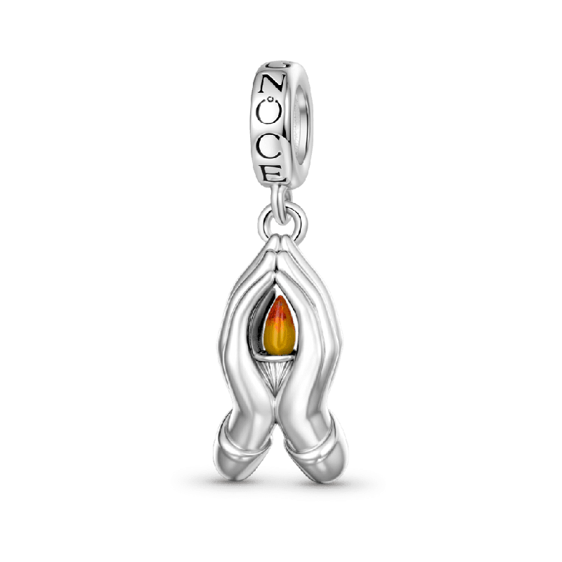 Holding Fire In Both Hands Pendant