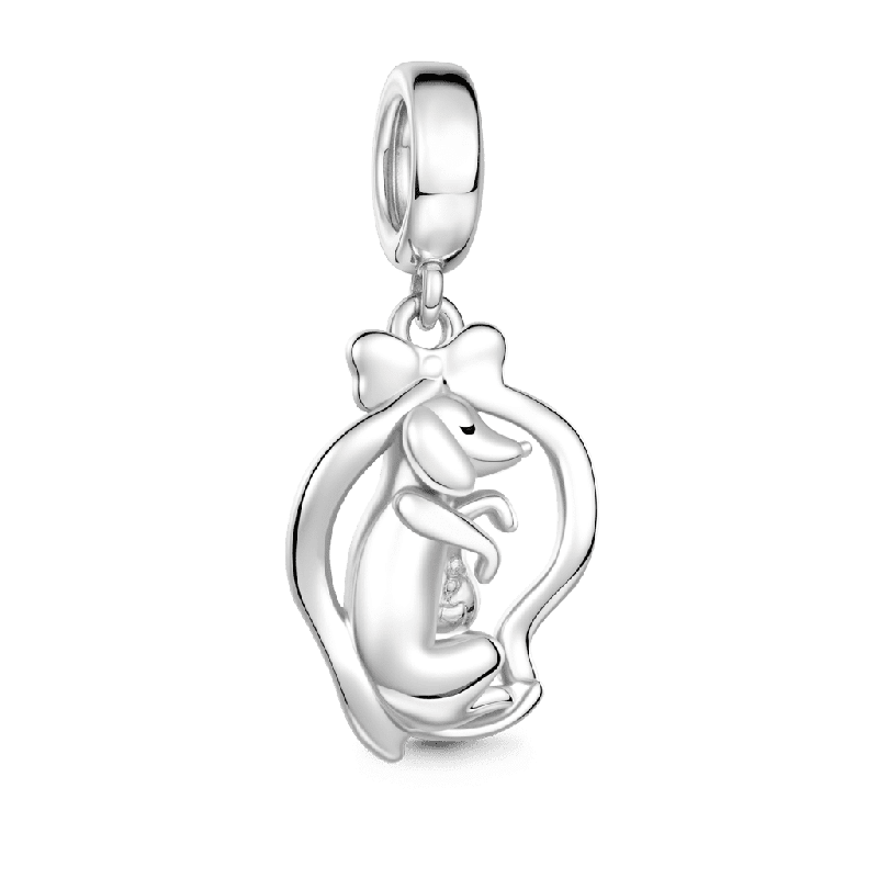 Mother Dog & Puppy Charm