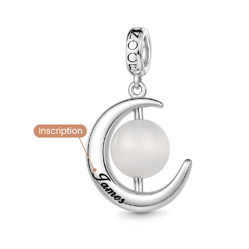 Moon Engravable Charm