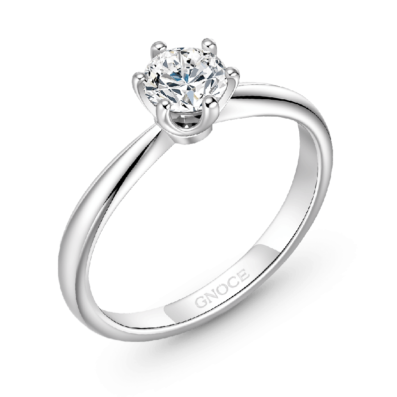 Classic 1Ct Round Halo VVS Moissanite Ring