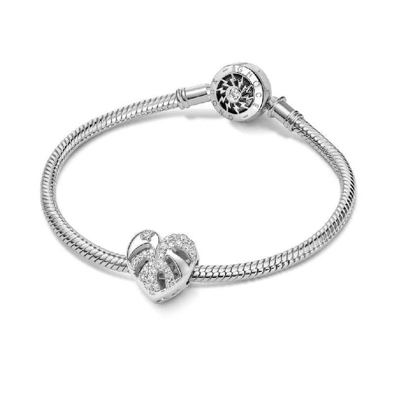 Monstera Leaf Charm