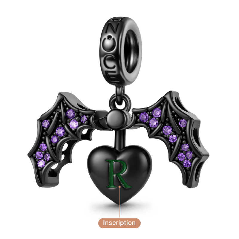 Openable Bat & Heart Charm