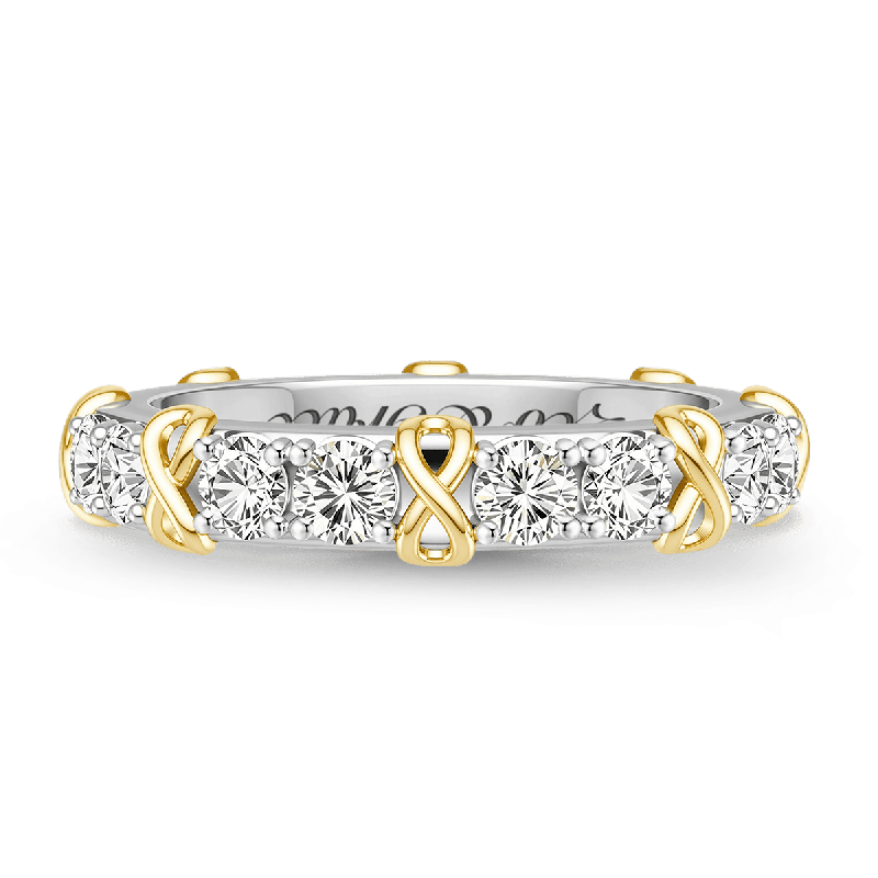 Infinity Symbol Round-cut Engravable Ring