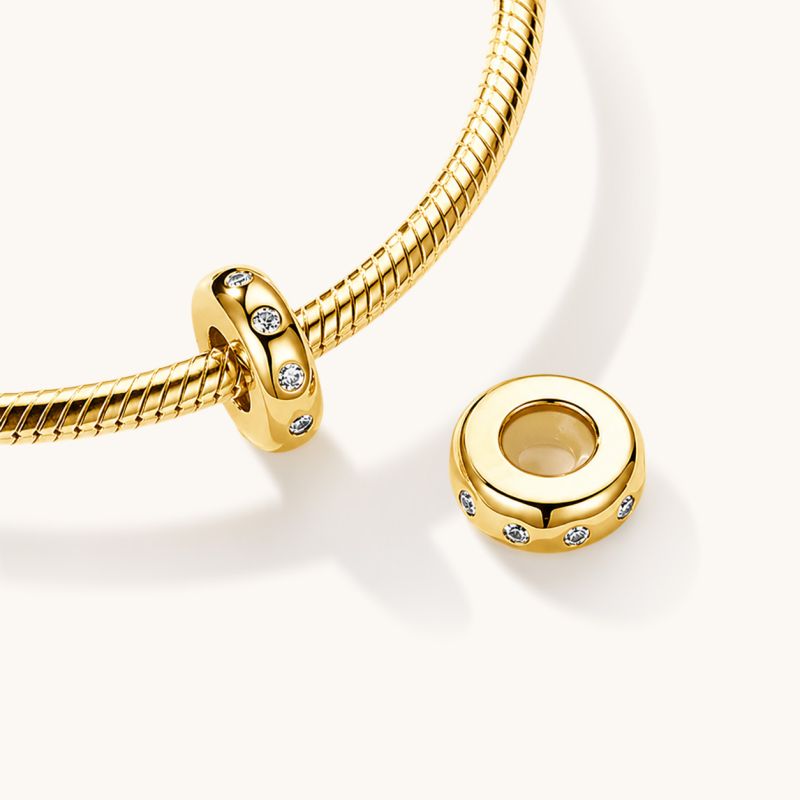 18k Gold Plated Shiny Stopper