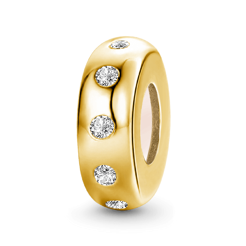 18k Gold Plated Shiny Stopper