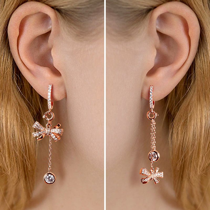 Infinite Love Rose Gold Earrings