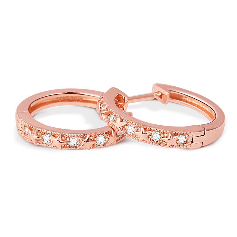 Star Hoop Earrings