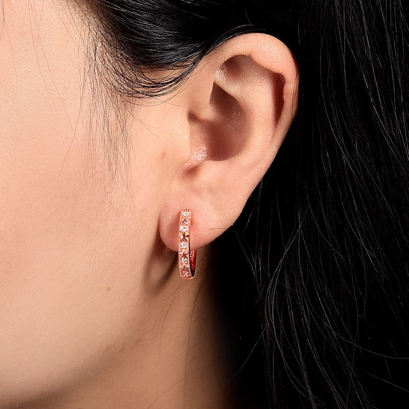 Star Hoop Earrings