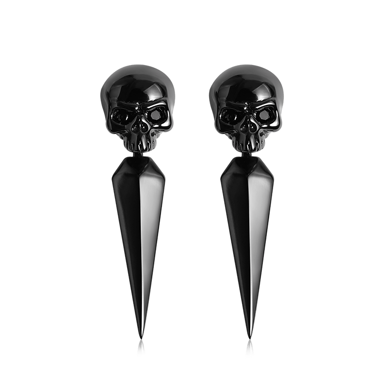 Black Skull Earring Jackets