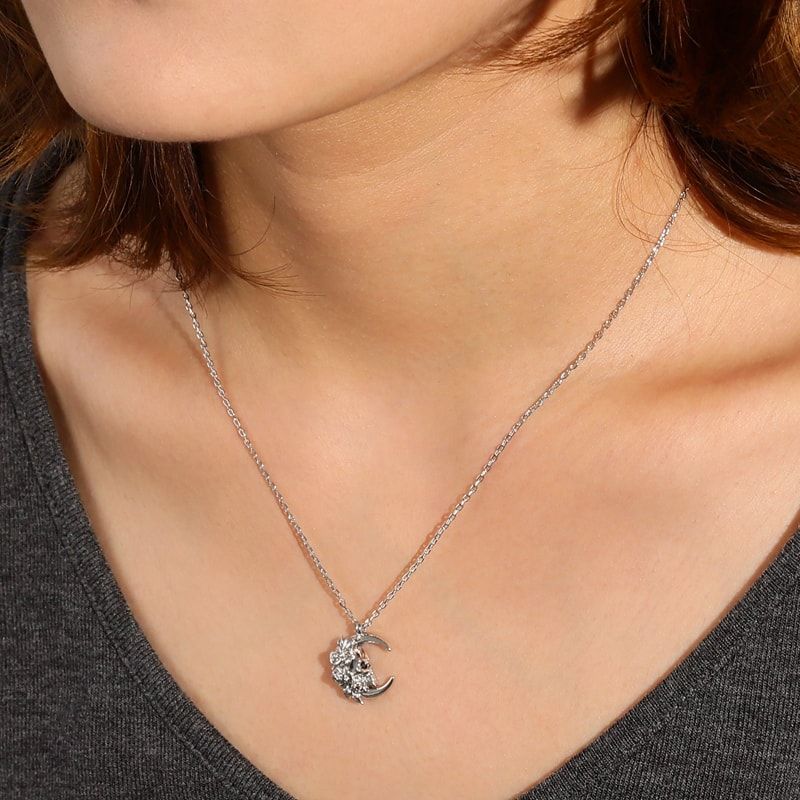 Moon Skull Necklace