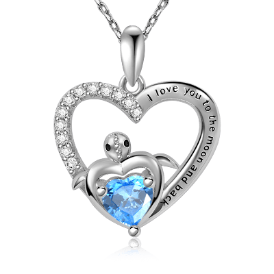 Heart-shaped Turtle Necklace