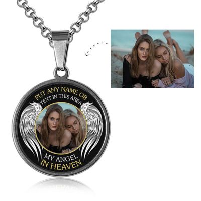 Engravable Photo Necklace