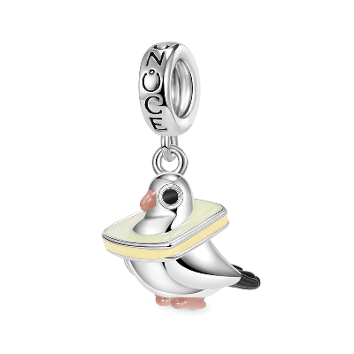 "I Love Bread" Pigeon Pendant