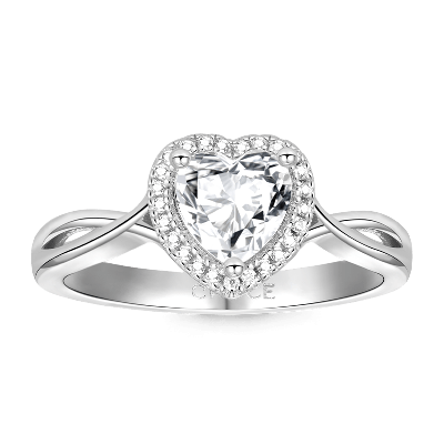 Twisted Heart Promise Ring