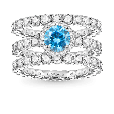 Round Cut Stackable Ring