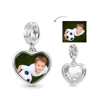 Apr.Birthstone Photo Pendant