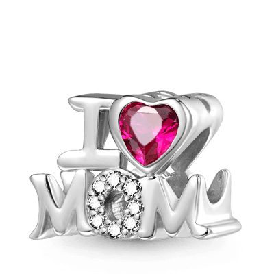 I Love Mom Charm