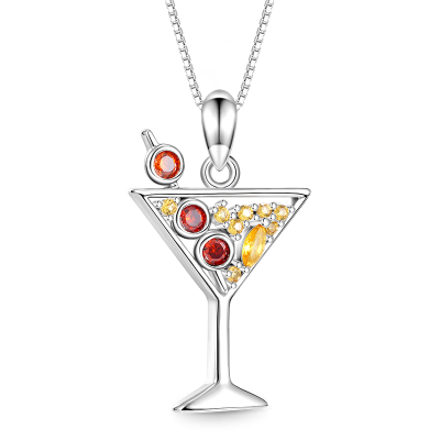 Cocktail Stemware Necklace