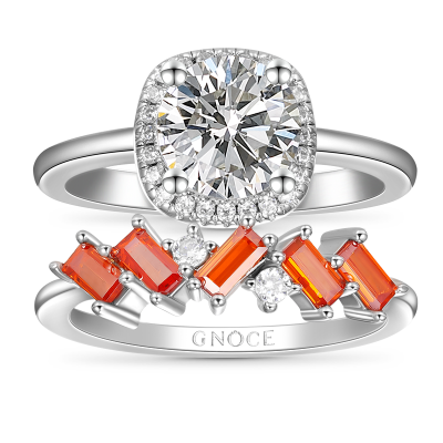 Square Cut Stackable Ring