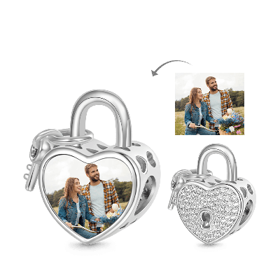 Love Key Photo Charm