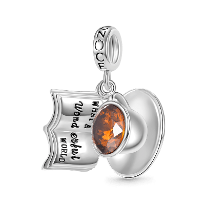 Coffee Cup& Book Pendant