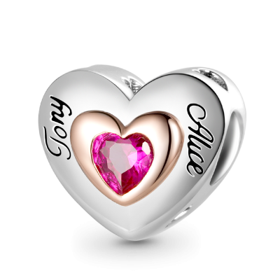 Love Heart Engravable Charm