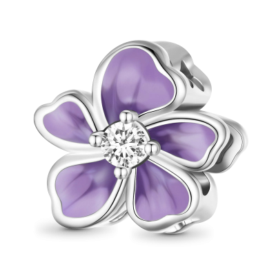 Purple Flower Charm