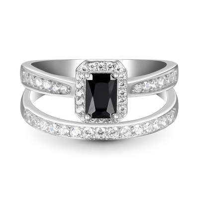 Rectangle-cut Ring
