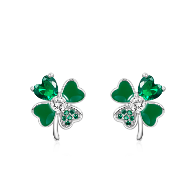 Four Leaf Clover Stud Earrings