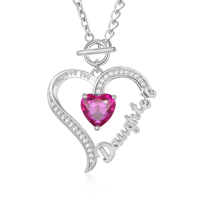 "Daughter" Birthstone Necklace
