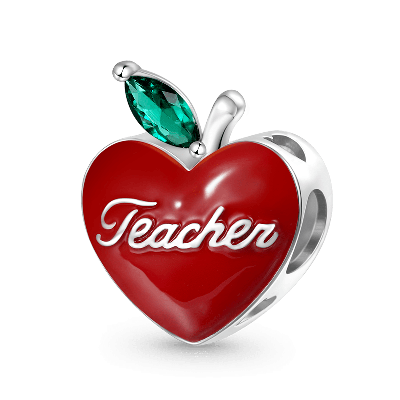 Teacher Apple Charm