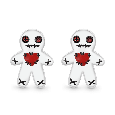 Voodoo Doll Stud Earrings