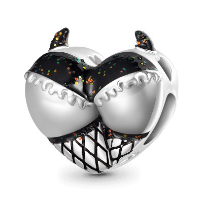 Devil Heart Charm