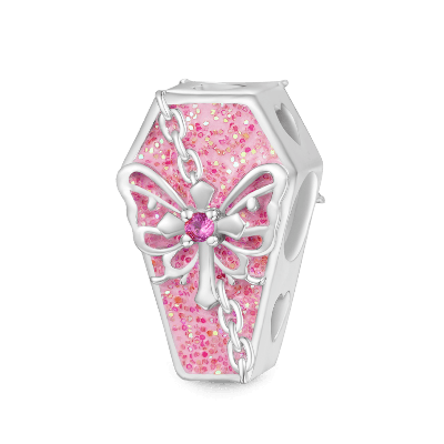 Pink Coffin Charm