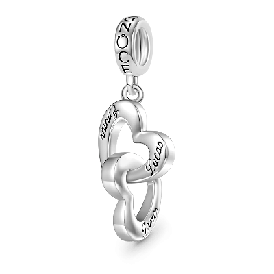 Engravable Name Heart Pendant