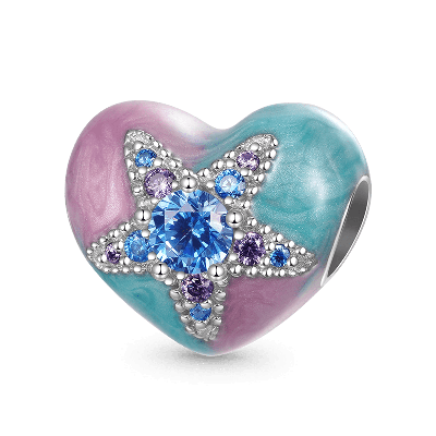 Starfish Heart Charm