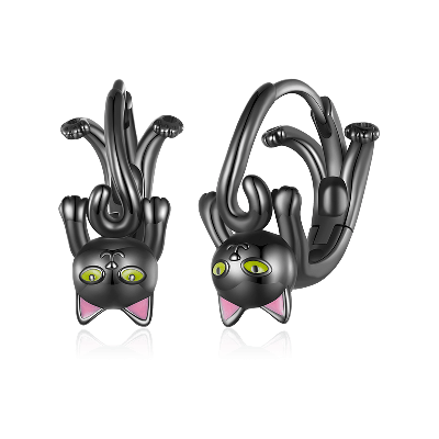 Black Cat Earrings