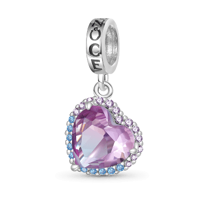 Light Purple Heart Pendant