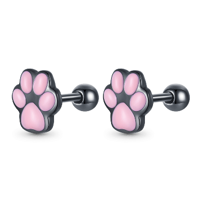 Cat Paw Stud Earrings