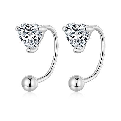 Heart Threaded Earrings