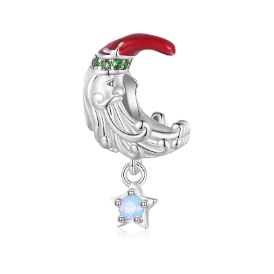 Moonlight Santa Claus Charm