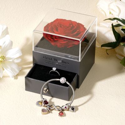 Preserved Rose Jewelry Box