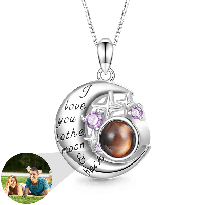 Moon&Star Photo Necklace