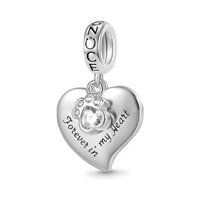 Dog Paw Love Pendant