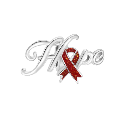 Red Ribbon Hope Charm